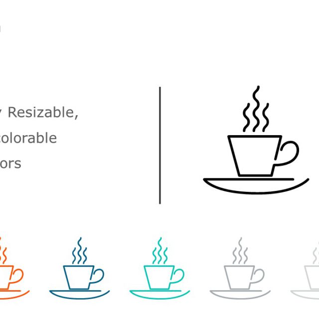 Cafe Icon 13 PowerPoint Template