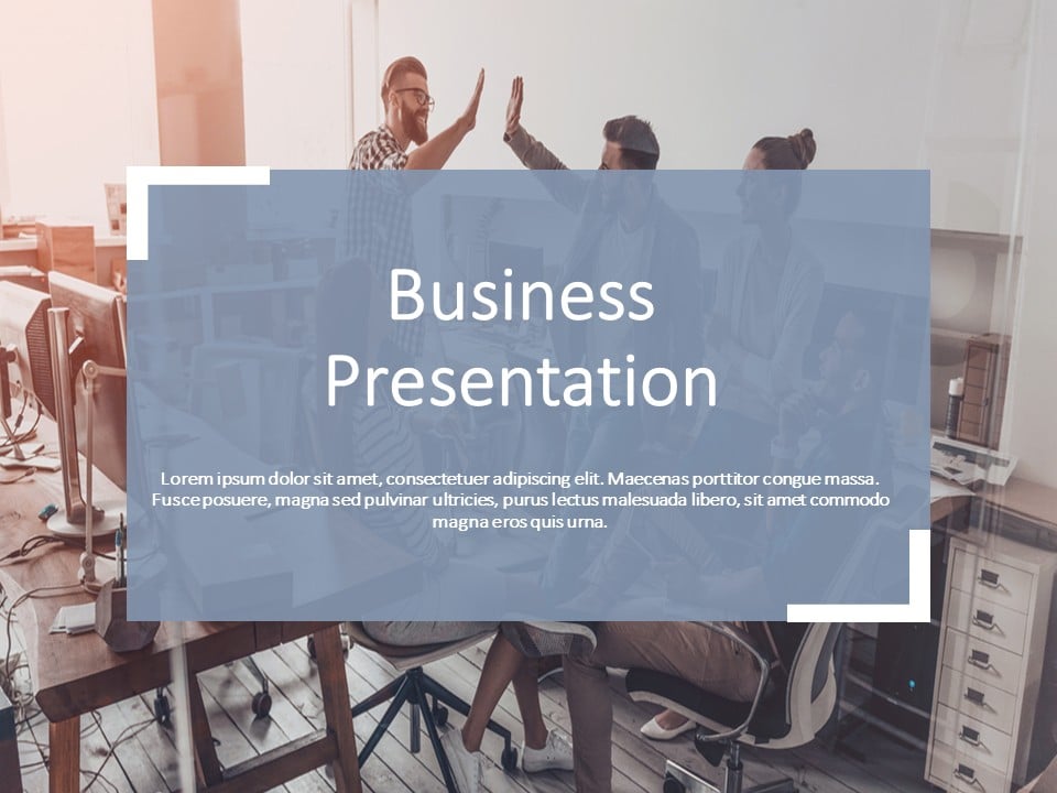 Grey Professional Theme & Background PowerPoint Template