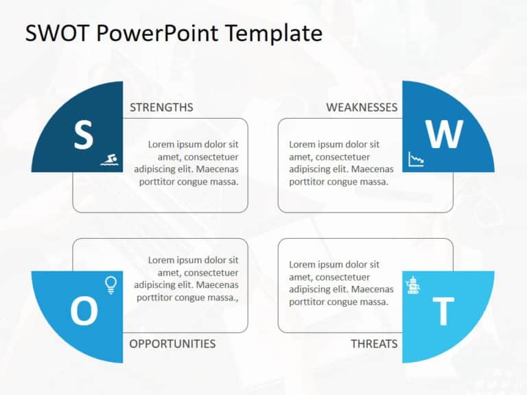 Animated SWOT Analysis 44 PowerPoint Template