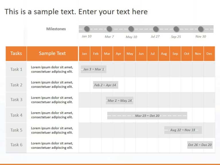 Animated Timeline Monthly Milestone PowerPoint Template & Google Slides Theme