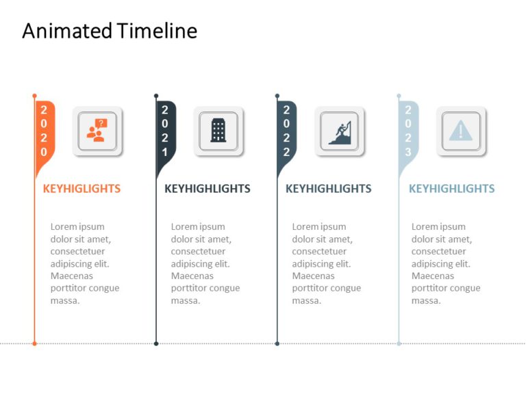 Animated Timeline 01 PowerPoint Template