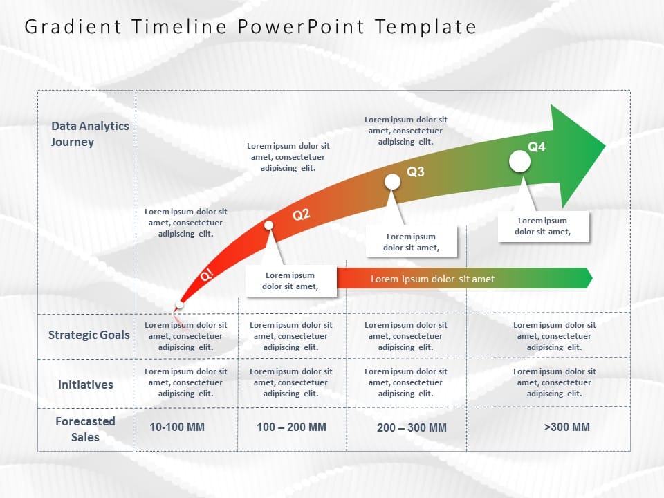 Gradient Timeline 51 PowerPoint Template