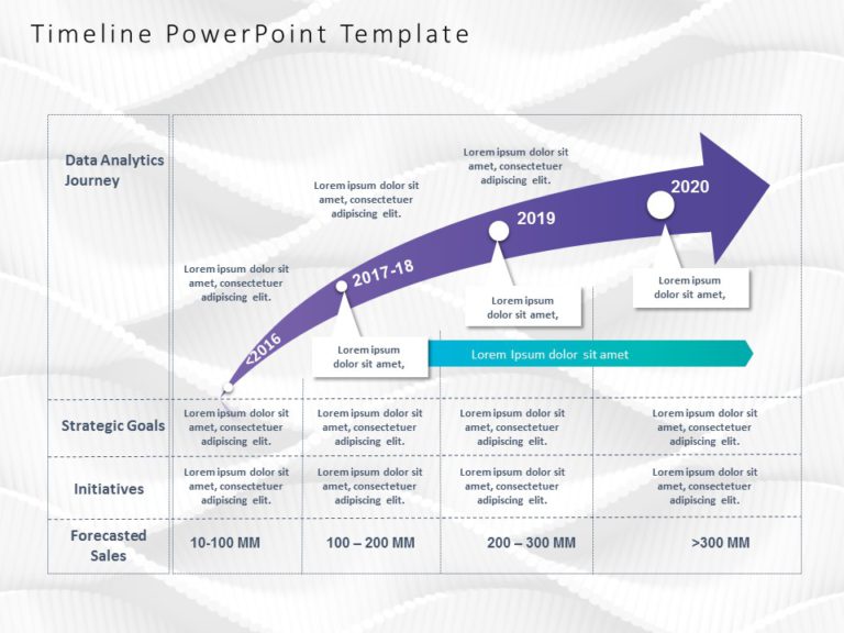 Gradient Timeline 51 PowerPoint Template