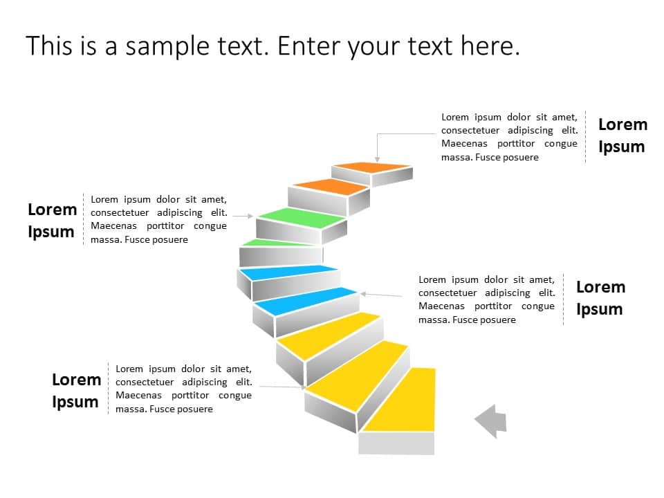 Animated Staircase Roadmap 1 PowerPoint Template & Google Slides Theme