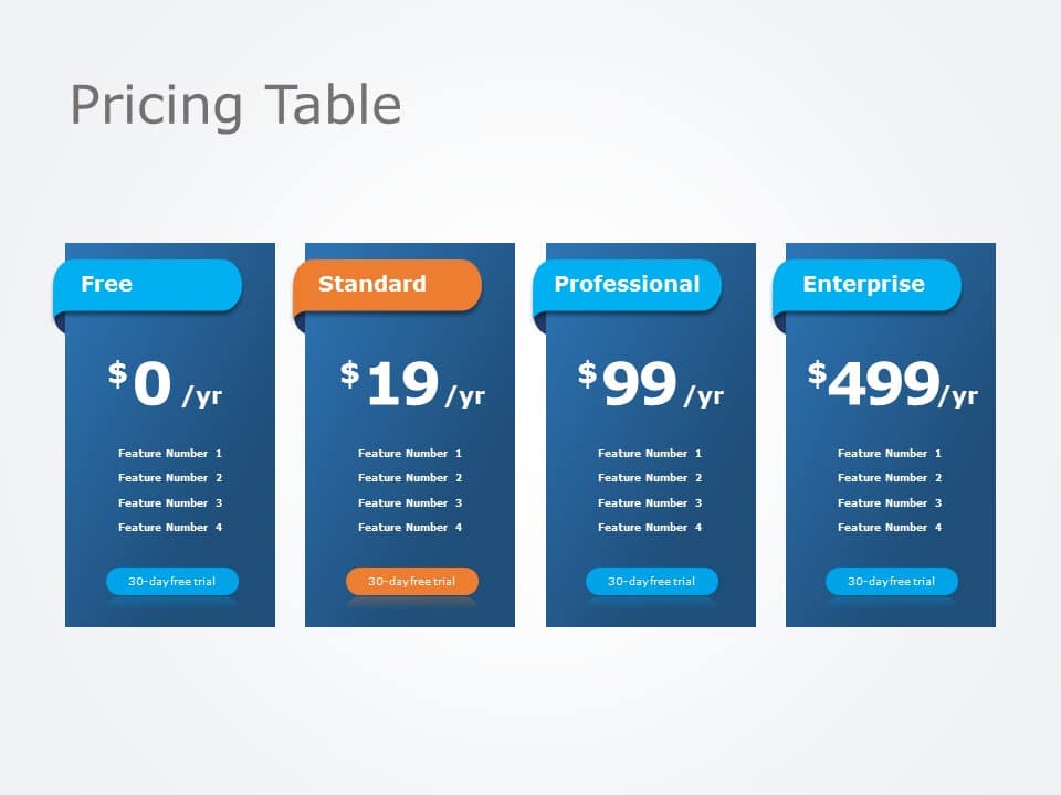 Pricing Table 02 PowerPoint Template