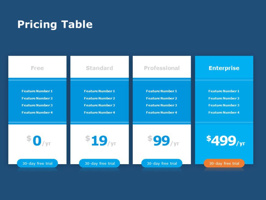 Pricing Table 03 PowerPoint Template