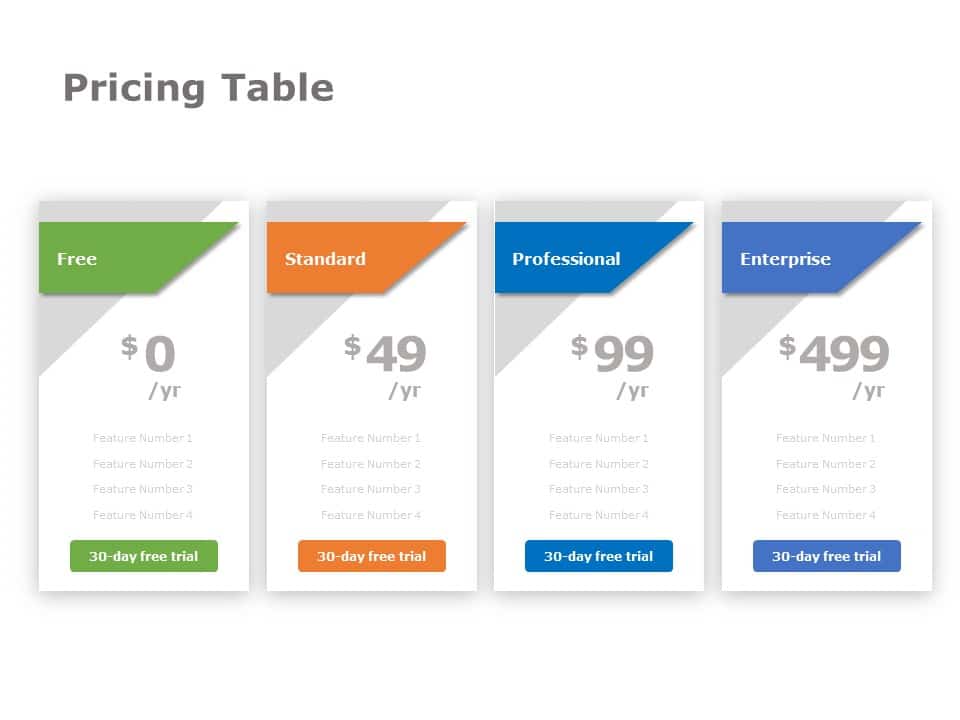 Pricing Table 04 PowerPoint Template