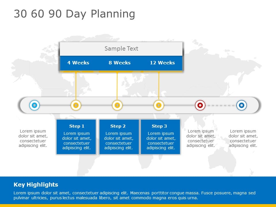 Free First 30 60 90 Day Planning PowerPoint Template & Google Slides Theme