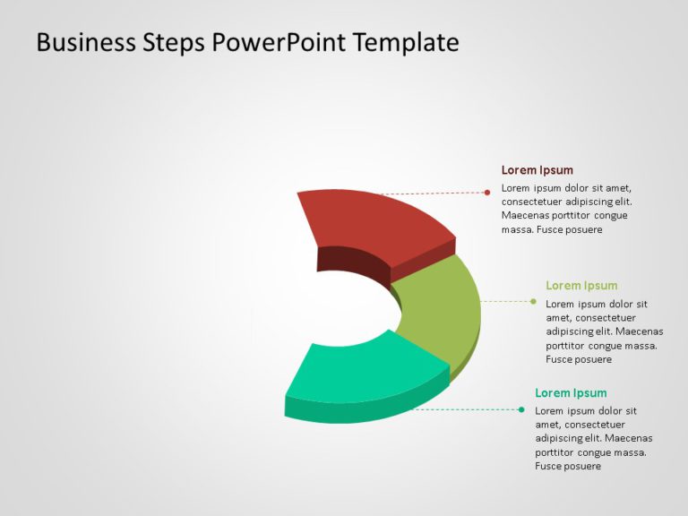 Animated 3D Business Steps PowerPoint Template