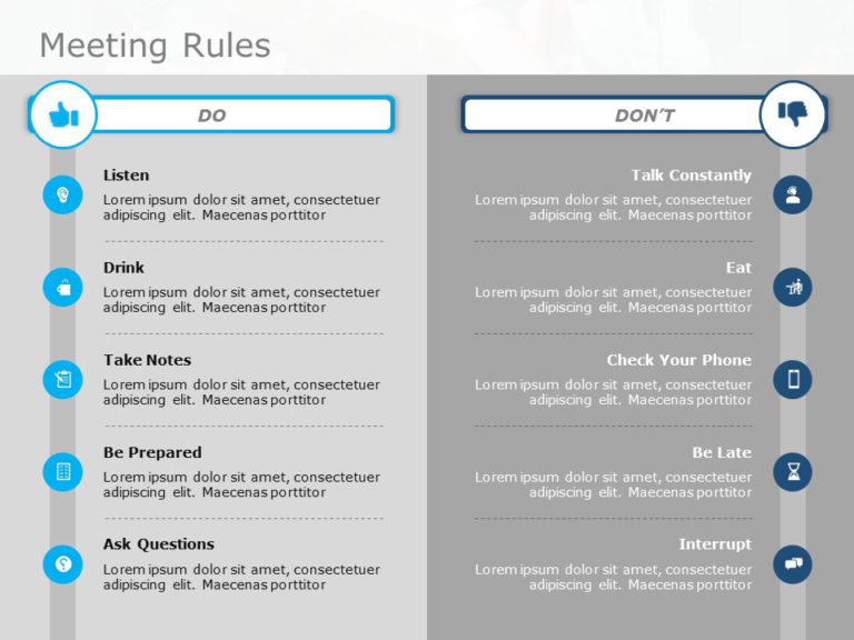 Meeting Rules 01 PowerPoint Template