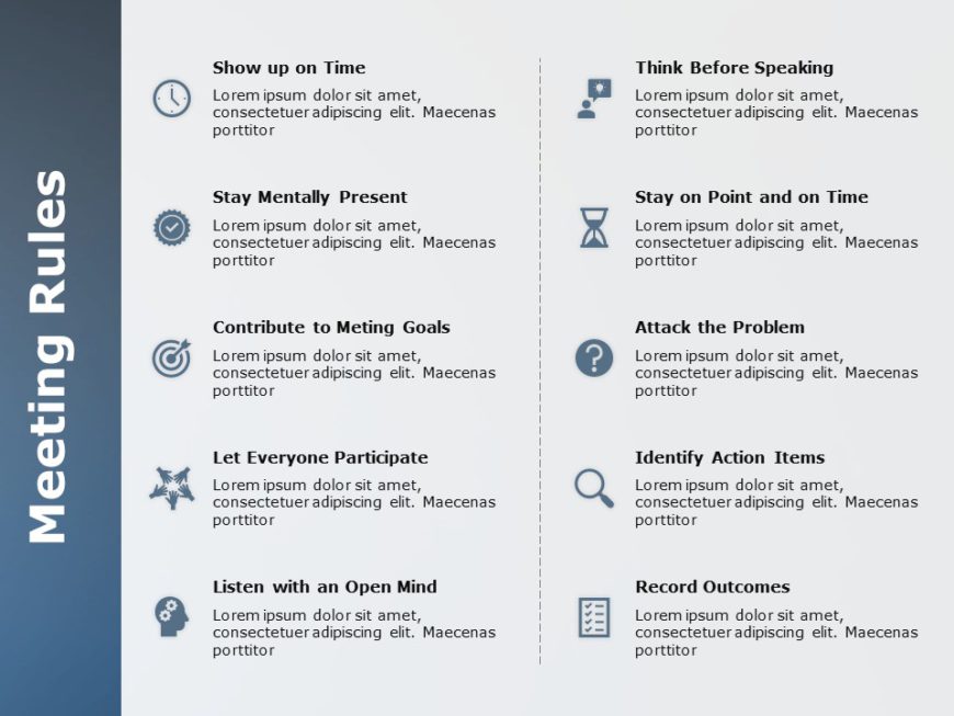 Meeting Rules 02 PowerPoint Template