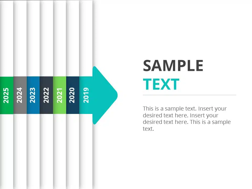 Animated Timeline 7 Steps PowerPoint Template & Google Slides Theme