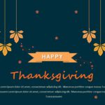 Thanksgiving Greeting Card PowerPoint template & Google Slides Theme