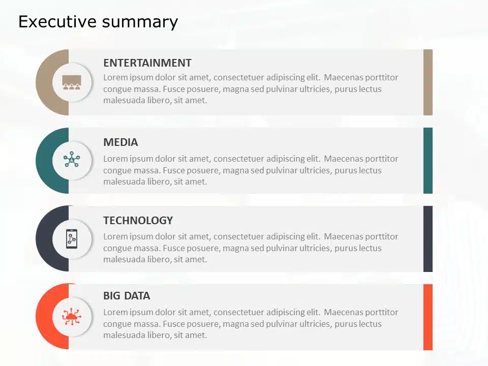 Animated Executive Summary Powerpoint Template 60 9278