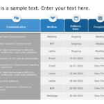 Animated Project Stakeholders Interaction Schedule PowerPoint Template & Google Slides Theme