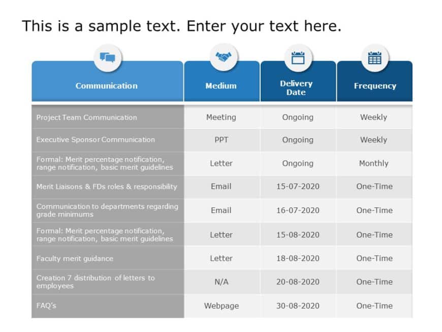 Animated Project Stakeholders Interaction Schedule PowerPoint Template