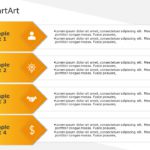 SmartArt List Vertical Block 4 Steps & Google Slides Theme