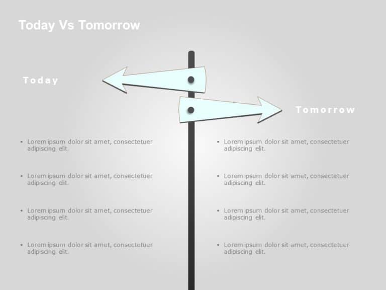 Today Vs Tomorrow PowerPoint Template & Google Slides Theme