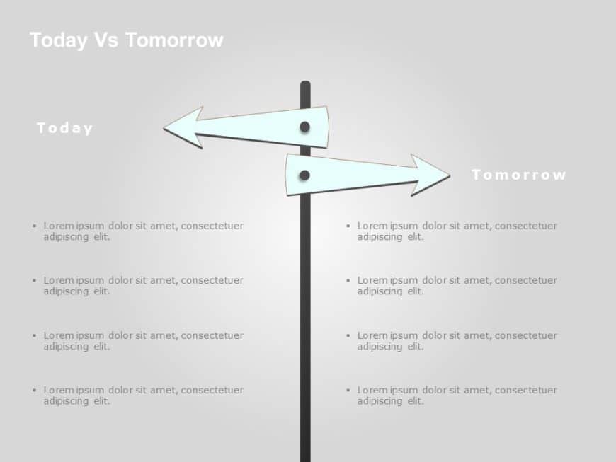 Today Vs Tomorrow PowerPoint Template