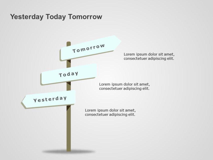 Yesterday Tomorrow PowerPoint Template | SlideUpLift