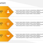 SmartArt List Vertical Block 3 Steps & Google Slides Theme
