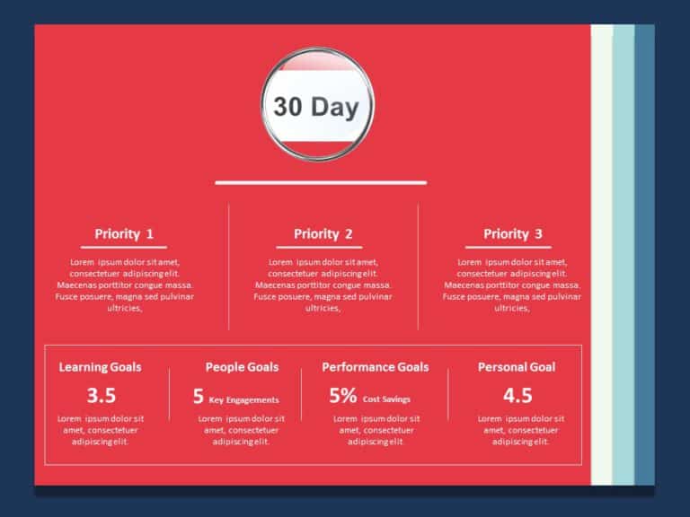 30 60 90 day for New Job Animated PowerPoint Template & Google Slides Theme 1