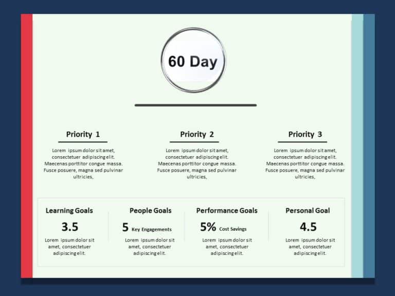 30 60 90 day for New Job Animated PowerPoint Template
