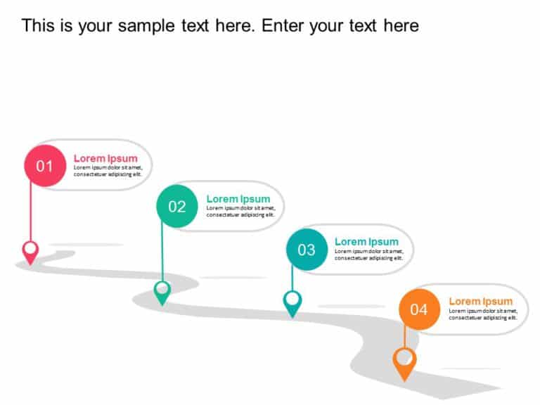 Animated Roadmap PowerPoint & Google Slides Template Theme 4