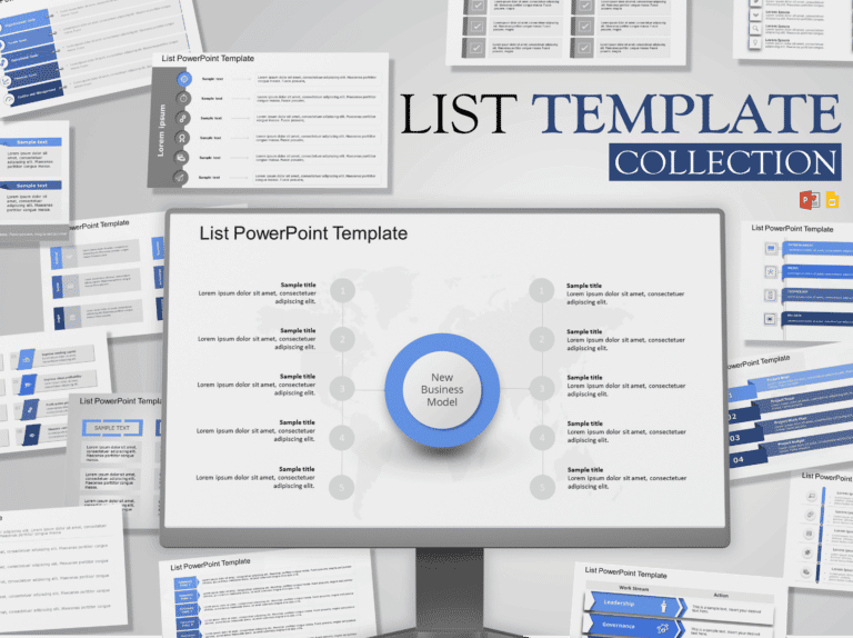List Templates Collection for PowerPoint & Google Slides Theme