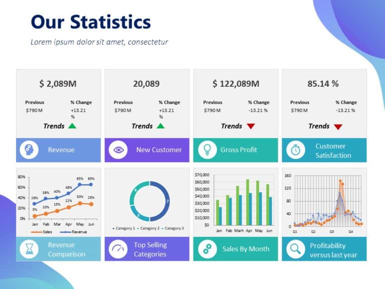 Modern Annual Report Presentation PowerPoint Template & Google Slides Theme 8