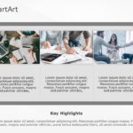 SmartArt Picture Picture Style 3 Steps & Google Slides Theme