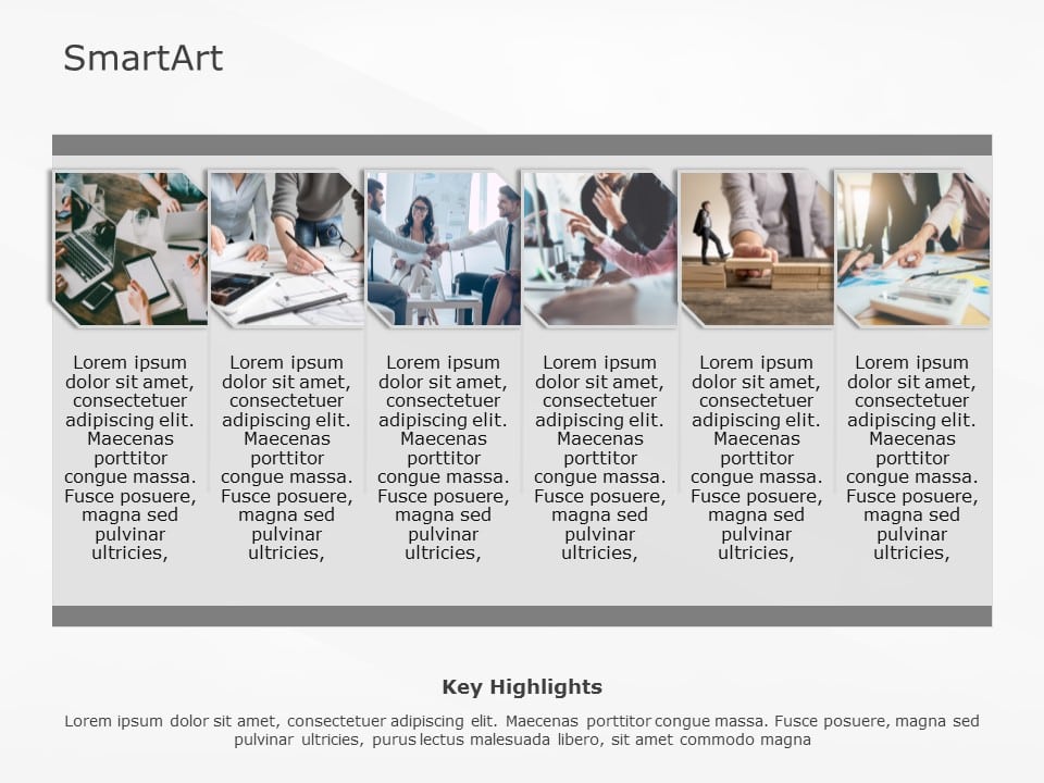 SmartArt Picture Picture Style 6 Steps & Google Slides Theme