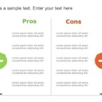 Free Pros And Cons 3 PowerPoint Template & Google Slides Theme