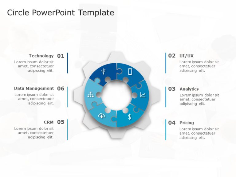 Circle Shape Template Collection for PowerPoint & Google Slides Theme 10