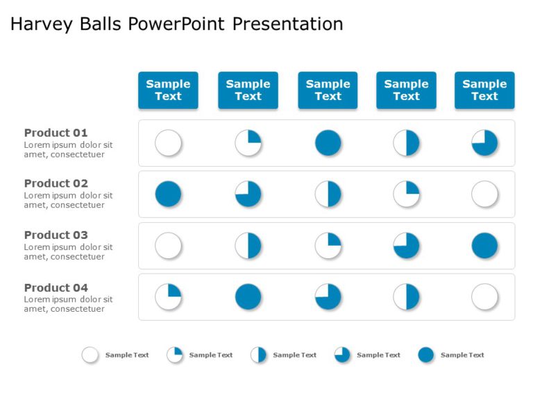 Harvey Balls Template Collection for PowerPoint & Google Slides Theme 17