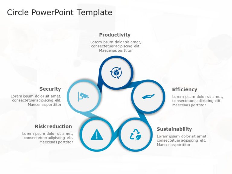 Circle Shape Template Collection for PowerPoint & Google Slides Theme 14