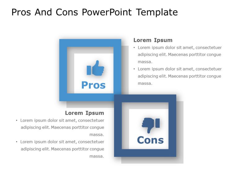 Pros And Cons Templates for PowerPoint & Google Slides Theme 1