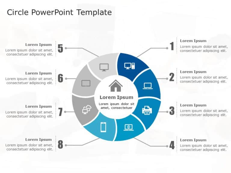 Circle Shape Template Collection for PowerPoint & Google Slides Theme 1