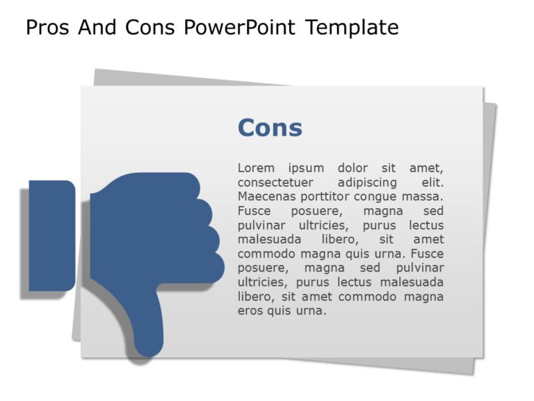 Pros And Cons Templates for PowerPoint & Google Slides Theme 19