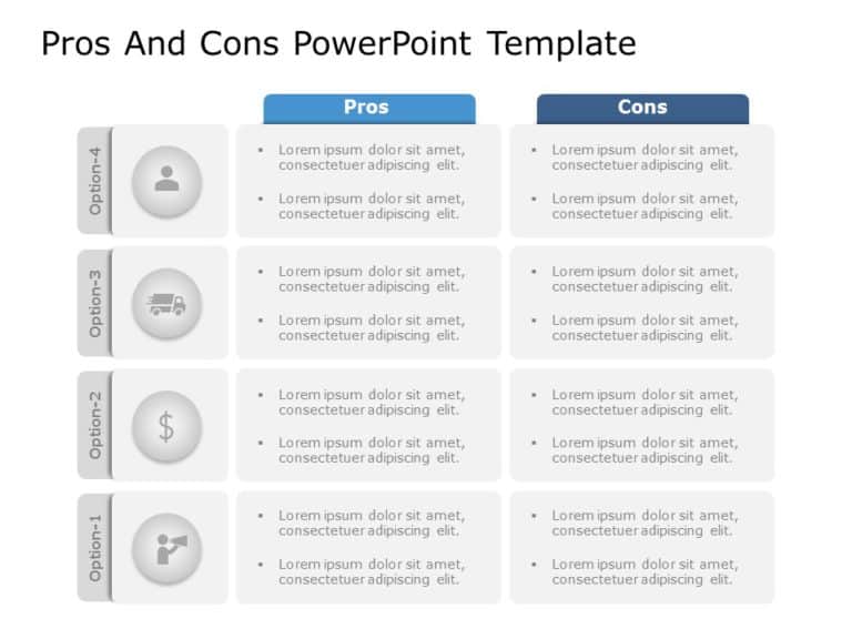 Pros And Cons Templates for PowerPoint & Google Slides Theme 3