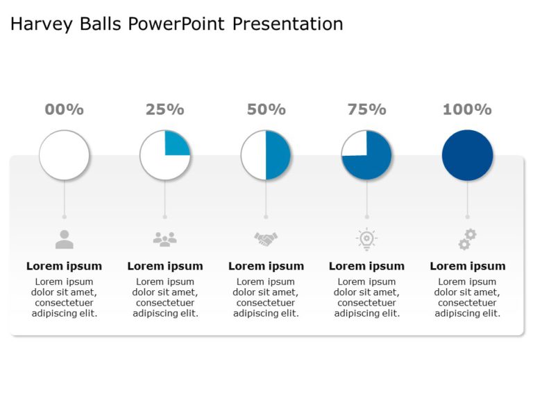 Harvey Balls Template Collection for PowerPoint & Google Slides Theme 9