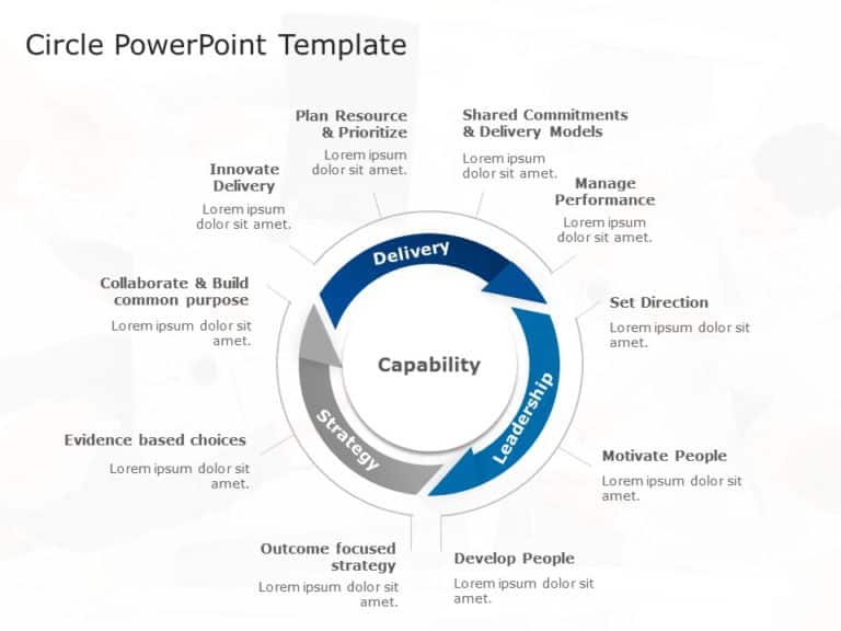 Circle Shape Template Collection for PowerPoint & Google Slides Theme 4