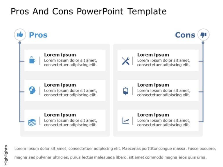 Pros And Cons Templates for PowerPoint & Google Slides Theme 4