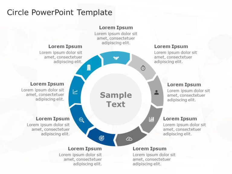 Circle Shape Template Collection for PowerPoint & Google Slides Theme 6