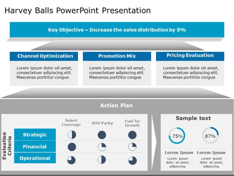 Harvey Balls Template Collection for PowerPoint & Google Slides Theme 12