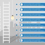8 Steps Ladder PowerPoint Template