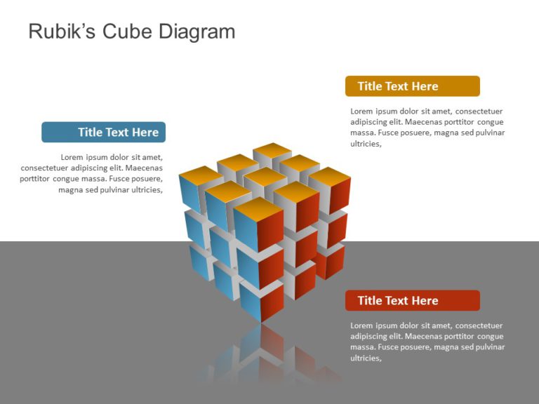 3D Rubik Cube PowerPoint Template & Google Slides Theme