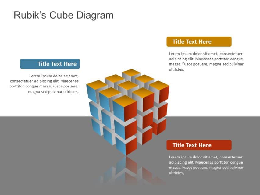 3D Rubik Cube PowerPoint Template | SlideUpLift