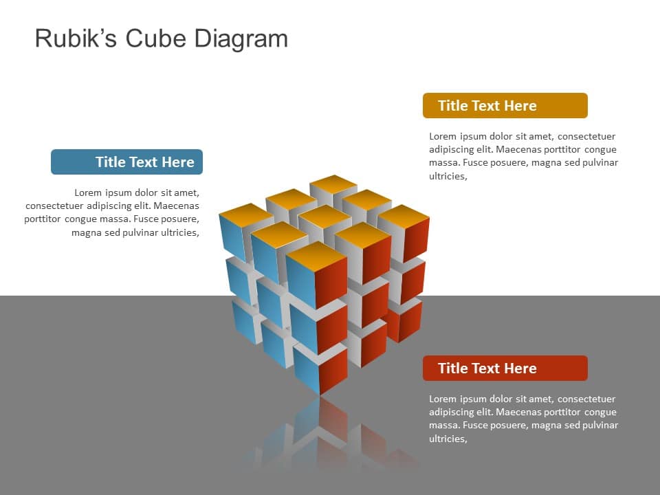 3D Rubik Cube PowerPoint Template & Google Slides Theme