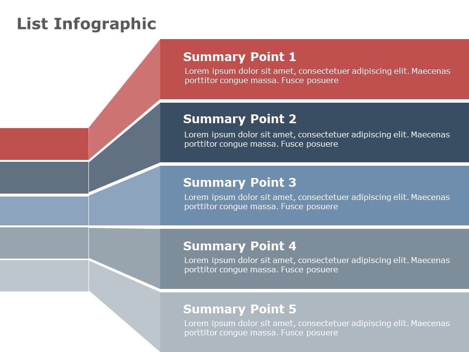 List Infographic PowerPoint Template